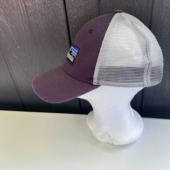 Patagonia Hat P6 Trucker Cap purple Mesh Snapback Adjustable - Picture 1 of 5